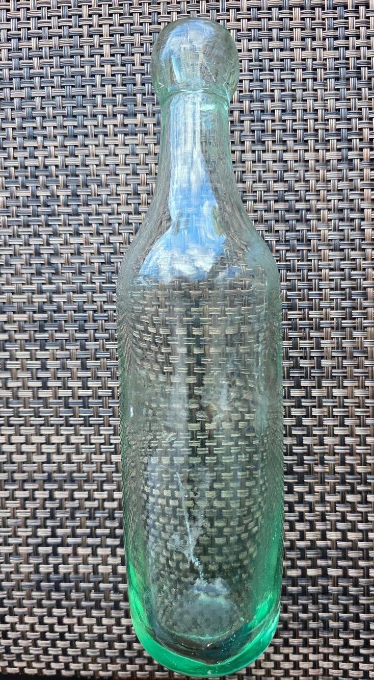 Antique aqua Torpedo Bottle Late 1800’s.